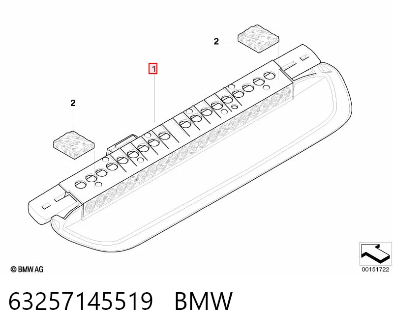  Задний стоп BMW 3 