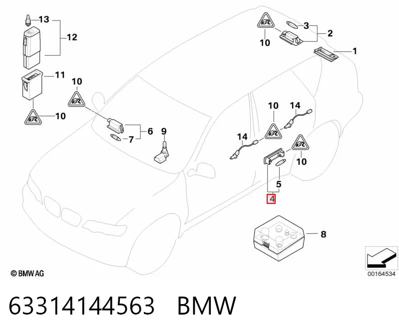 Плафоны внутреннего освещения BMW 6902911 цена, от 2.53 USD