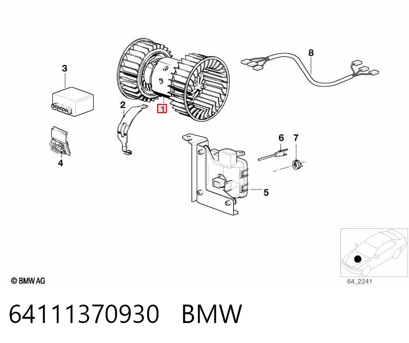 Мотор вентилятора печки (отопителя салона) AVA BW8610AVA цена, от 142.49 USD