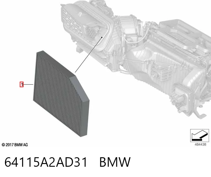 64115A2AD31 BMW Внутрисалонный фильтр