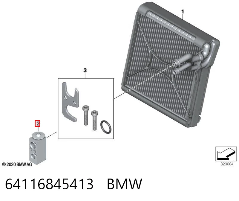 64116845413 BMW Терморегулирующий вентиль кондиционера