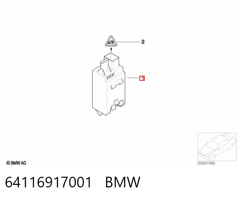 6917001 BMW Датчик загрязнения воздуха