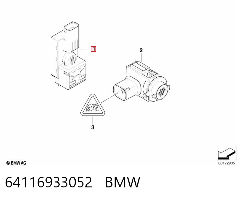 64116933052 BMW Датчик загрязнения воздуха