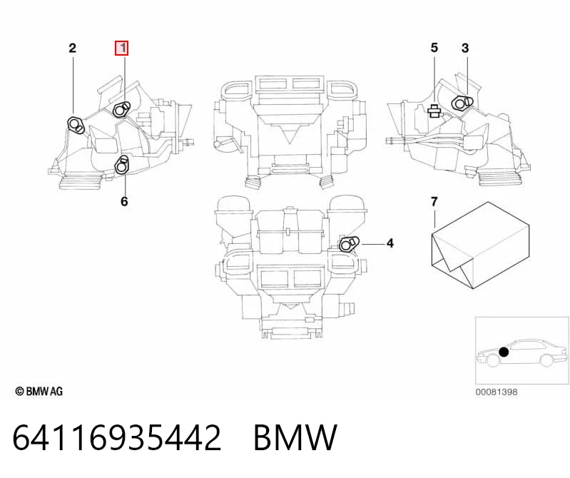  BMW 6935442 цена, от 5.08 USD