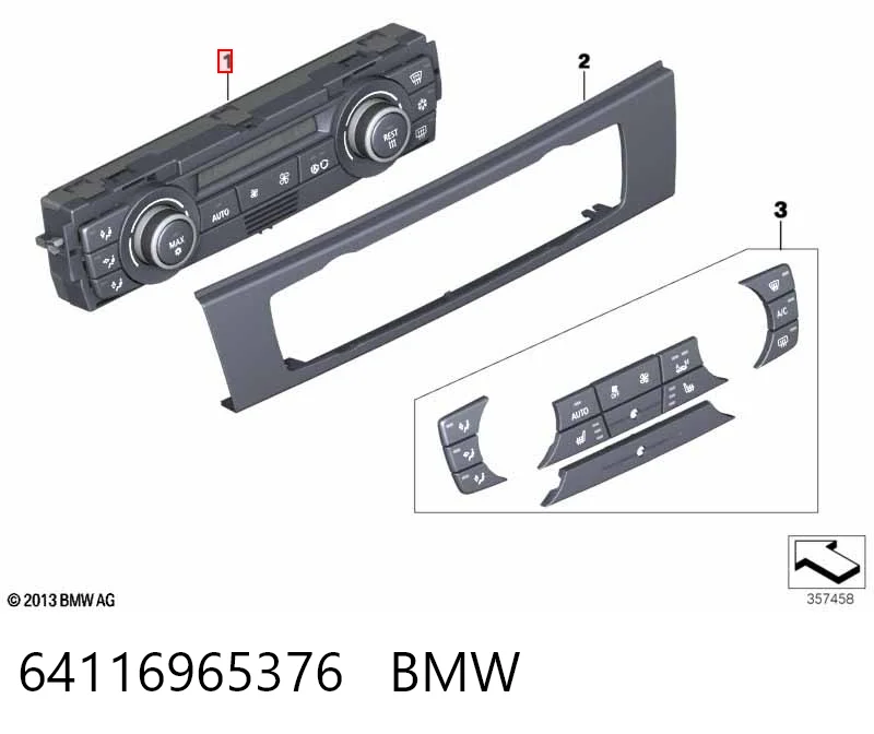  Блок управления кондиционером BMW 3 