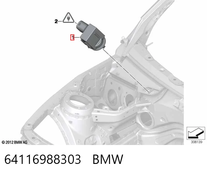 64116988303 BMW Датчик загрязнения воздуха