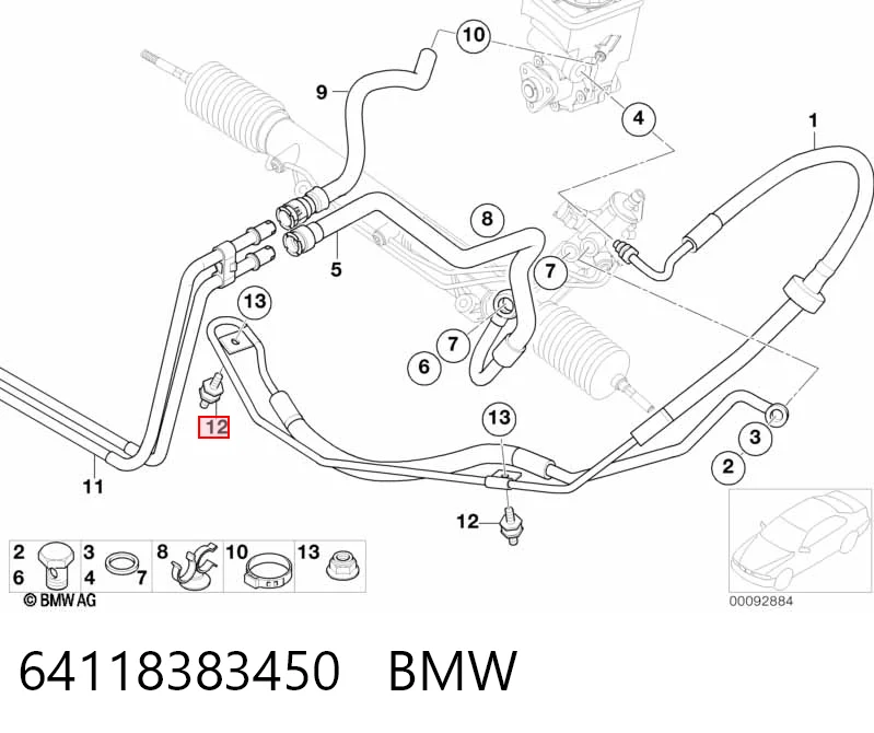 Шкив коленчатого вала на BMW X5  E53