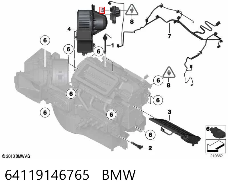 64119146765 BMW Реле печки