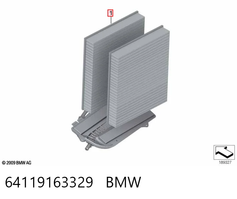 64119163329 BMW Внутрисалонный фильтр