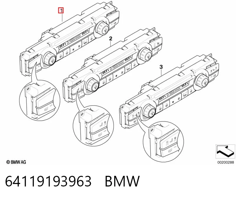 Блок управления режимов отопления BMW 9157552