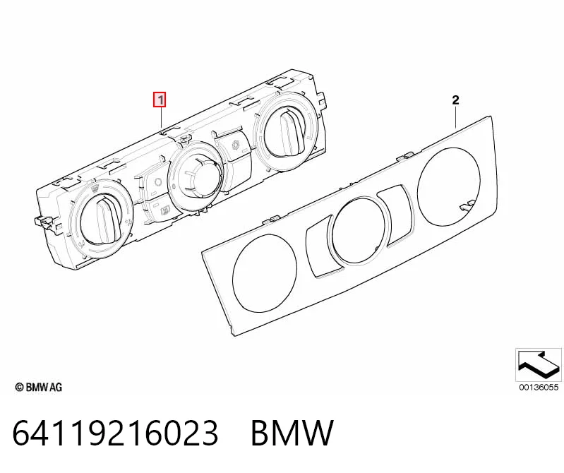 Механизм управления кондиционером на BMW 3  E90