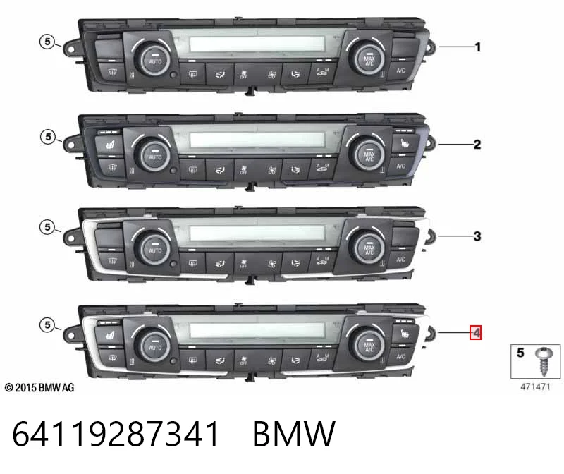 9287341 BMW Механизм управления кондиционером