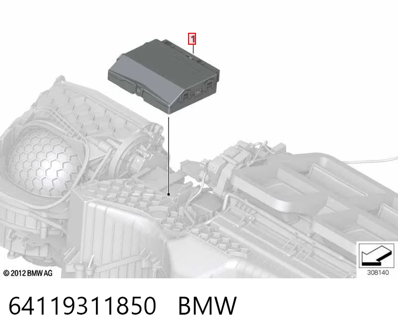 Купить 9301309 BMW Модуль управления климат-контролем