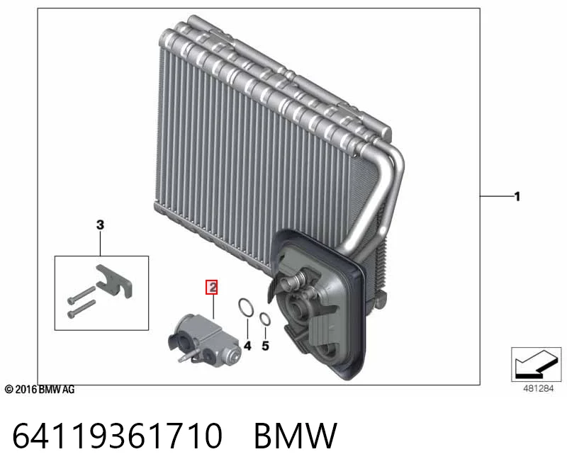 64119361710 BMW Терморегулирующий вентиль кондиционера