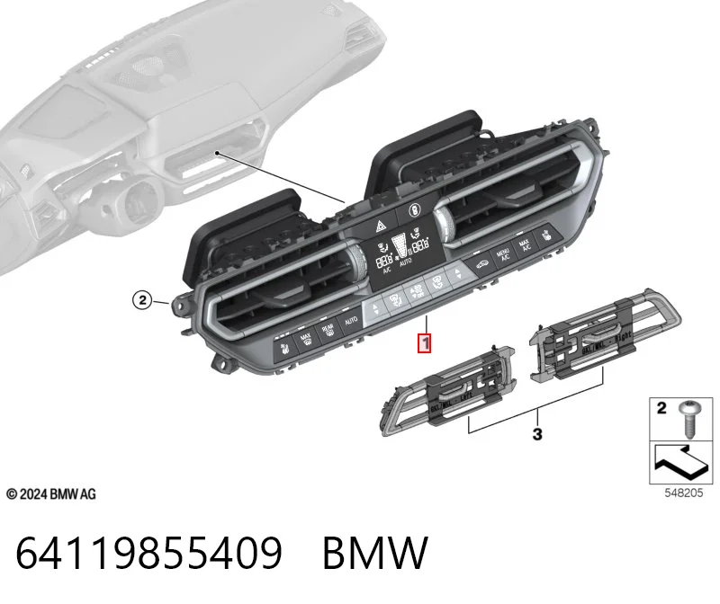 9855409 BMW Механизм управления кондиционером