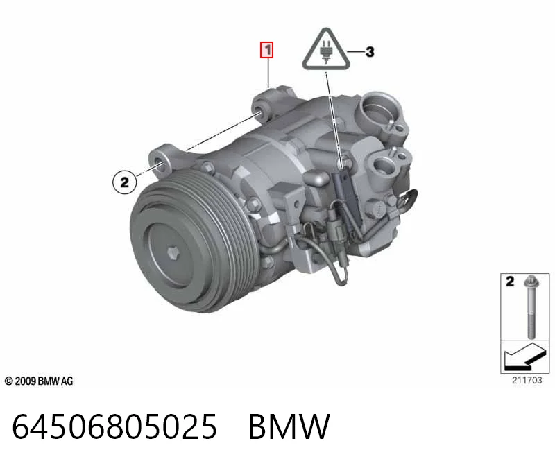64506805025 BMW Компрессор хладагента
