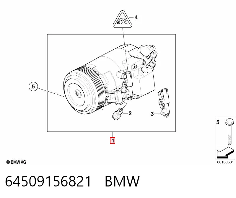 64509156821 BMW Компрессор хладагента