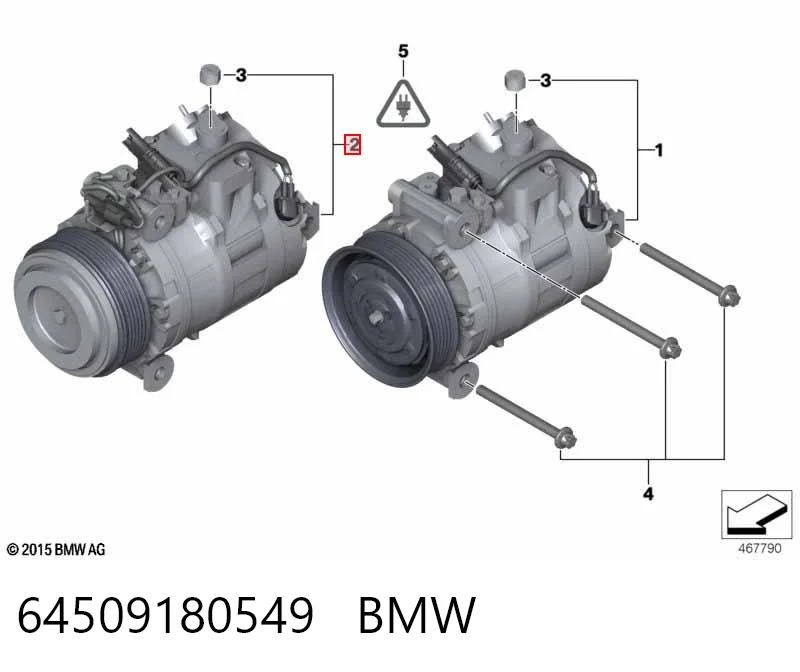64509180549 BMW Компрессор хладагента