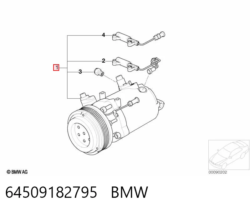 64509182795 BMW Компрессор хладагента