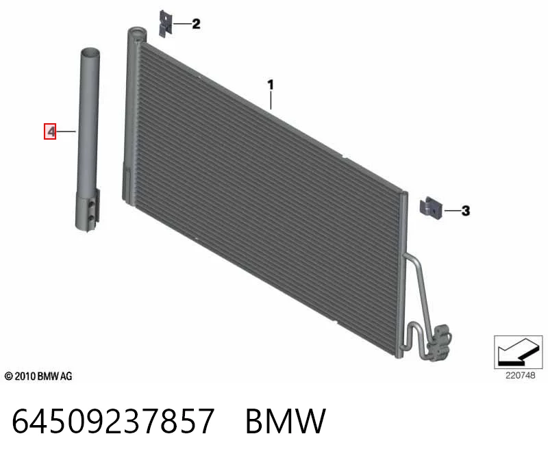 64509237857 BMW Ресивер-осушитель кондиционера