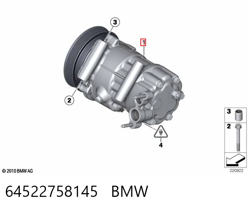 64522758145 BMW Компрессор хладагента