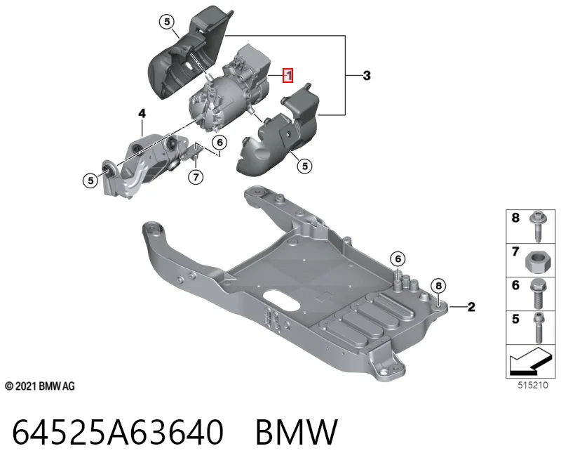 64525A63640 BMW Компрессор хладагента