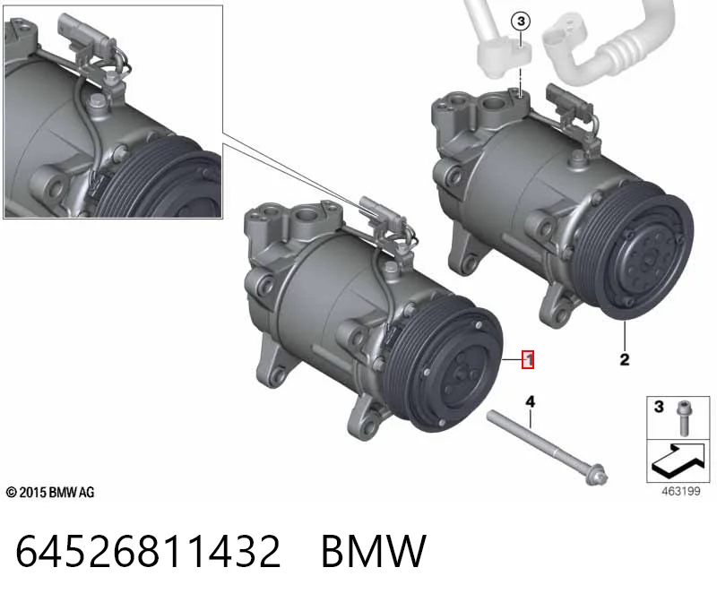 64526811432 BMW Компрессор хладагента