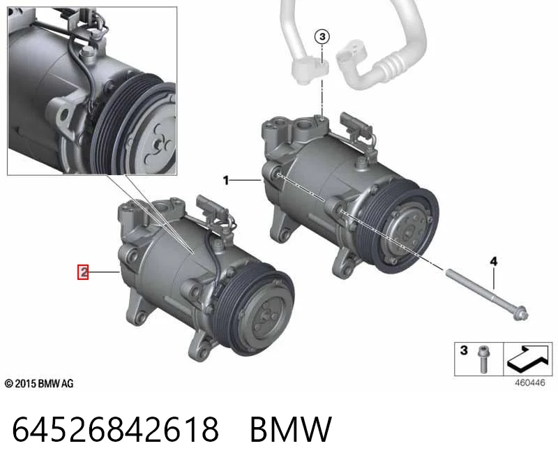 64526842618 BMW Компрессор хладагента