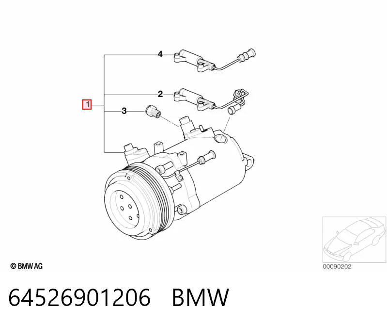 64526901206 BMW Компрессор хладагента