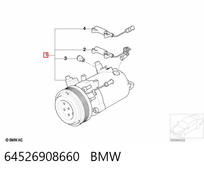 64526908660 BMW Компрессор хладагента