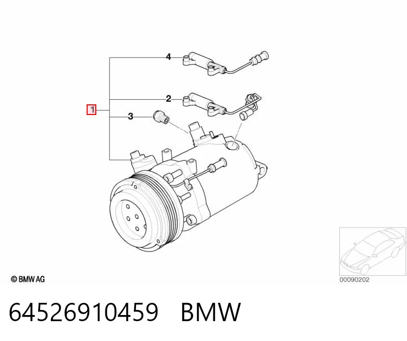 64526910459 BMW Компрессор хладагента