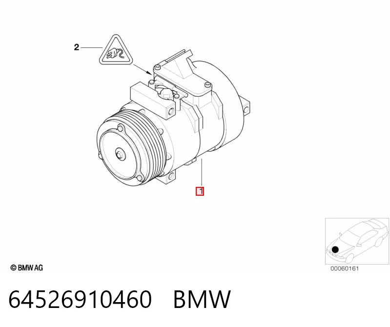 64526910460 BMW Компрессор хладагента