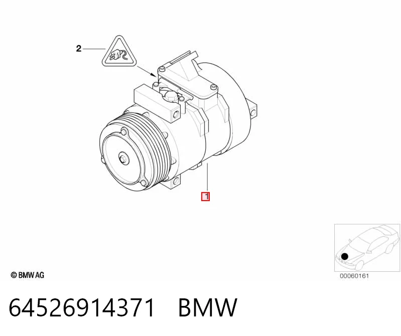 64526914371 BMW Компрессор хладагента
