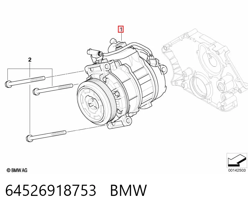 64526918753 BMW Компрессор хладагента