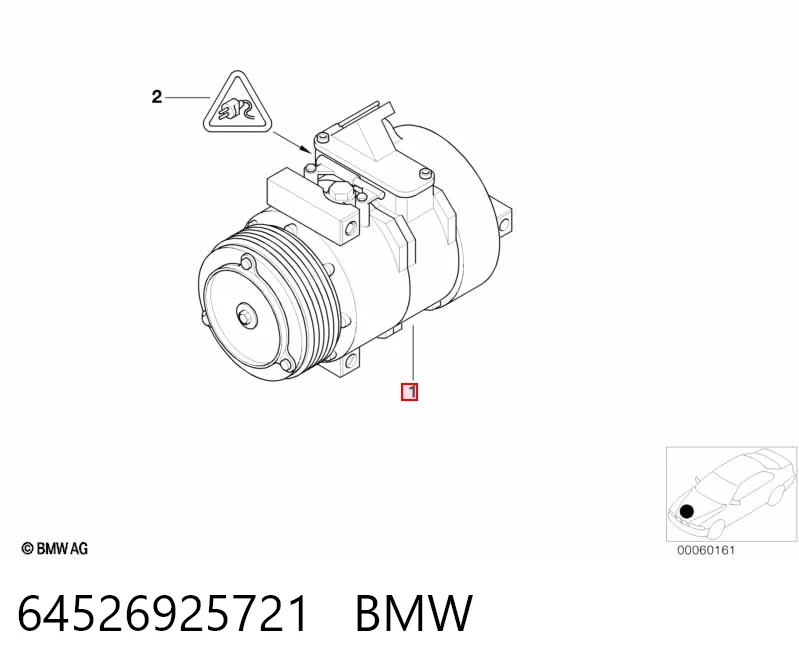 64526925721 BMW Компрессор хладагента