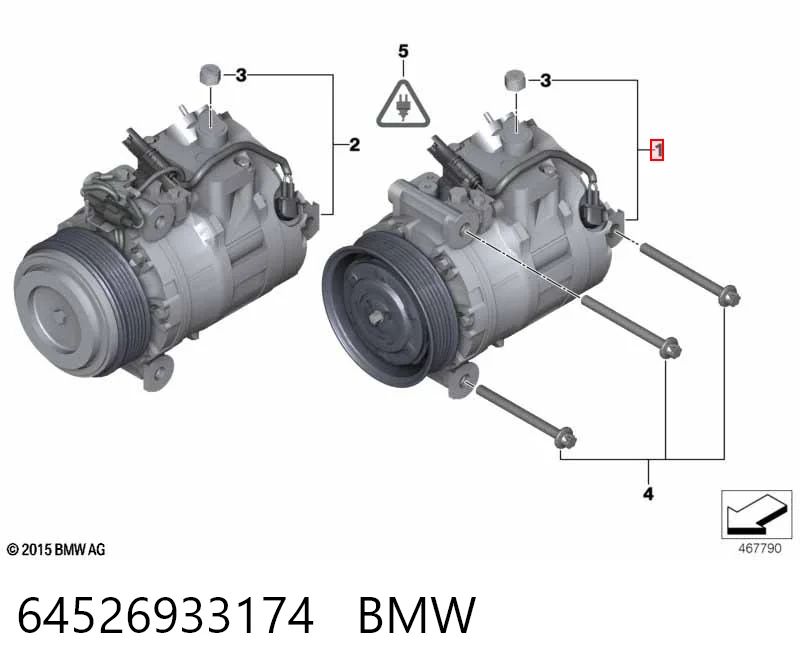 64526933174 BMW Компрессор хладагента