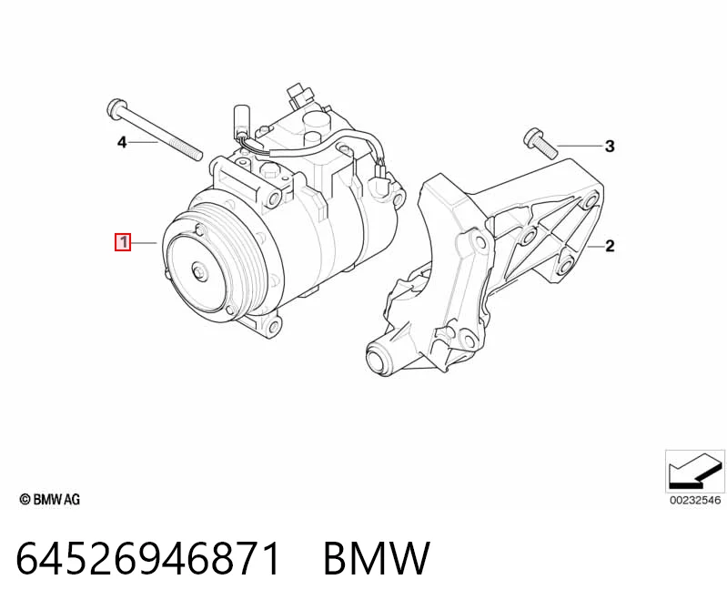 64526946871 BMW Компрессор хладагента