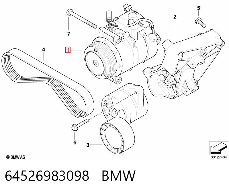 64526983098 BMW Компрессор хладагента