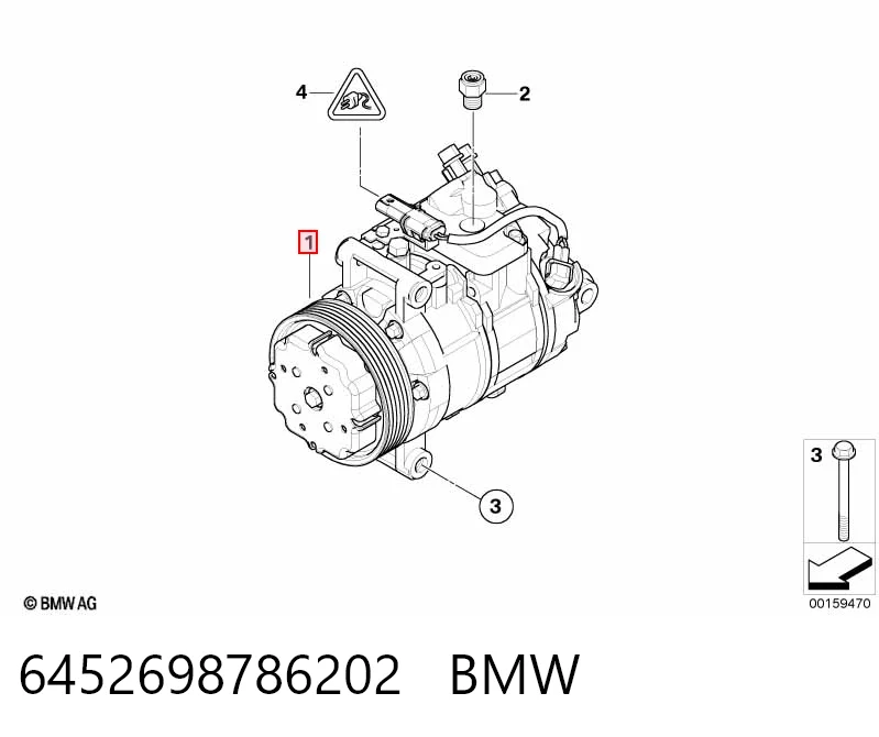 6452698786202 BMW Компрессор хладагента