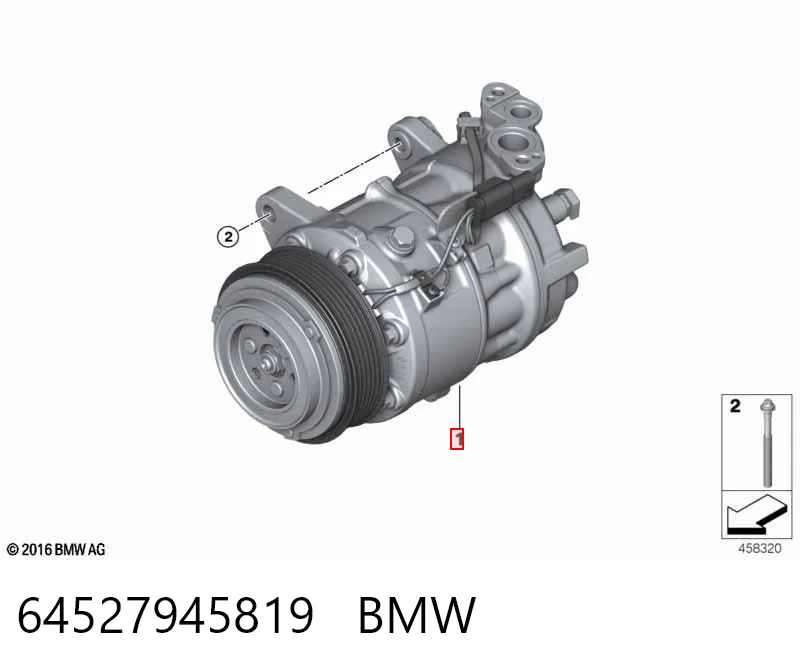 64527945819 BMW Компрессор хладагента