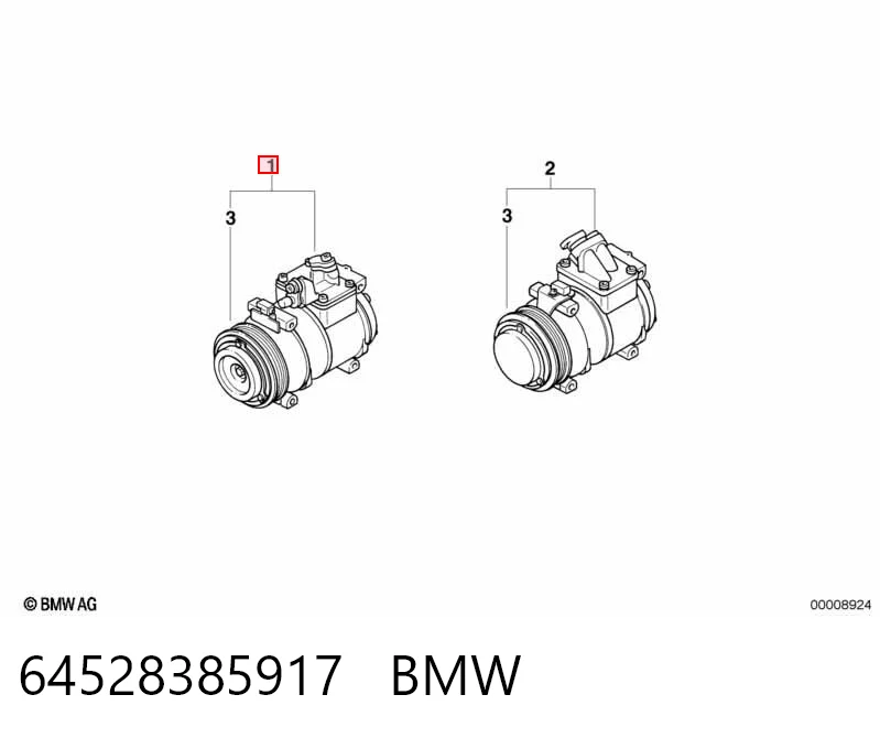 64528385917 BMW Компрессор хладагента