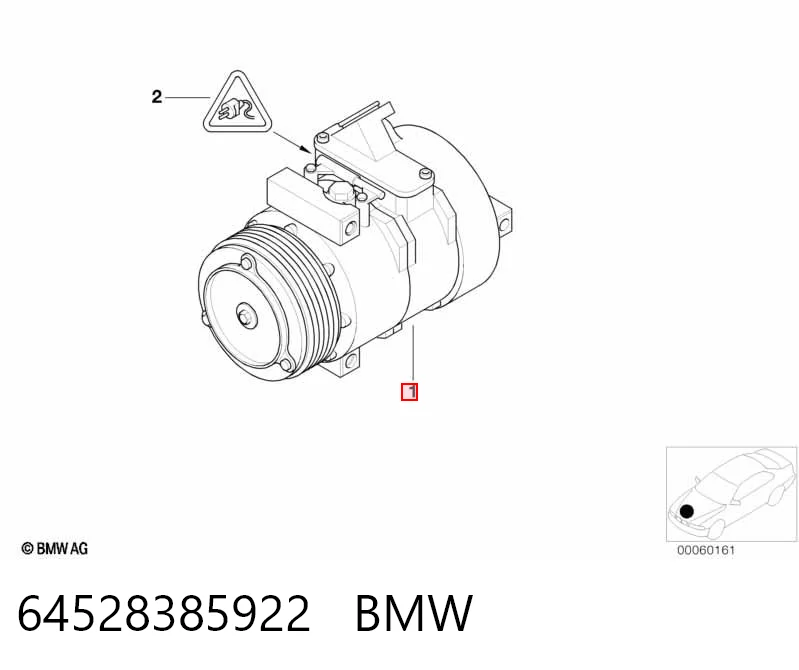 64528385922 BMW Компрессор хладагента