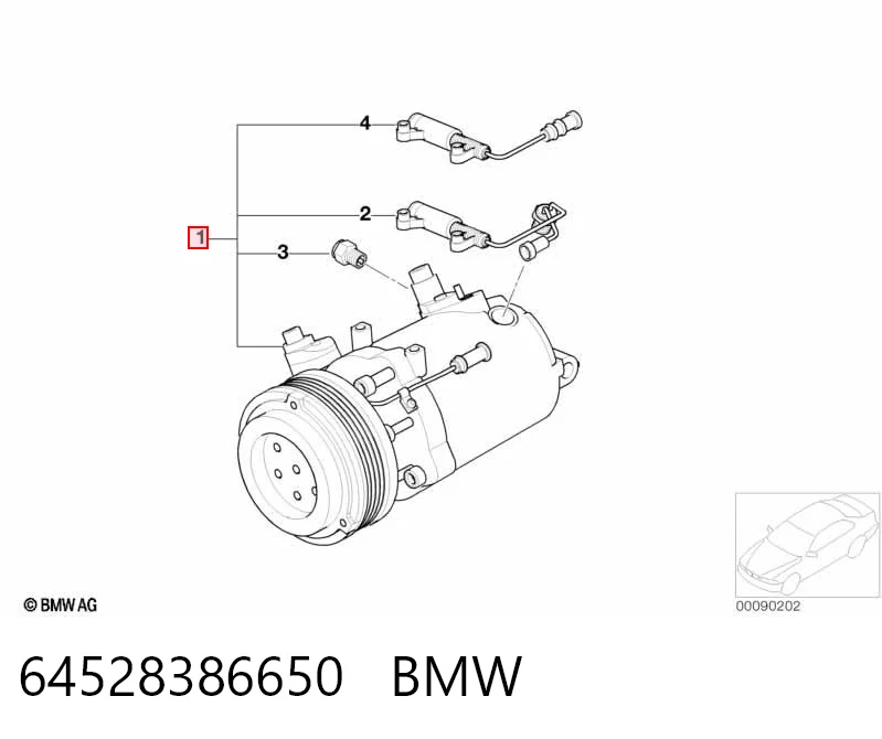 64528386650 BMW Компрессор хладагента