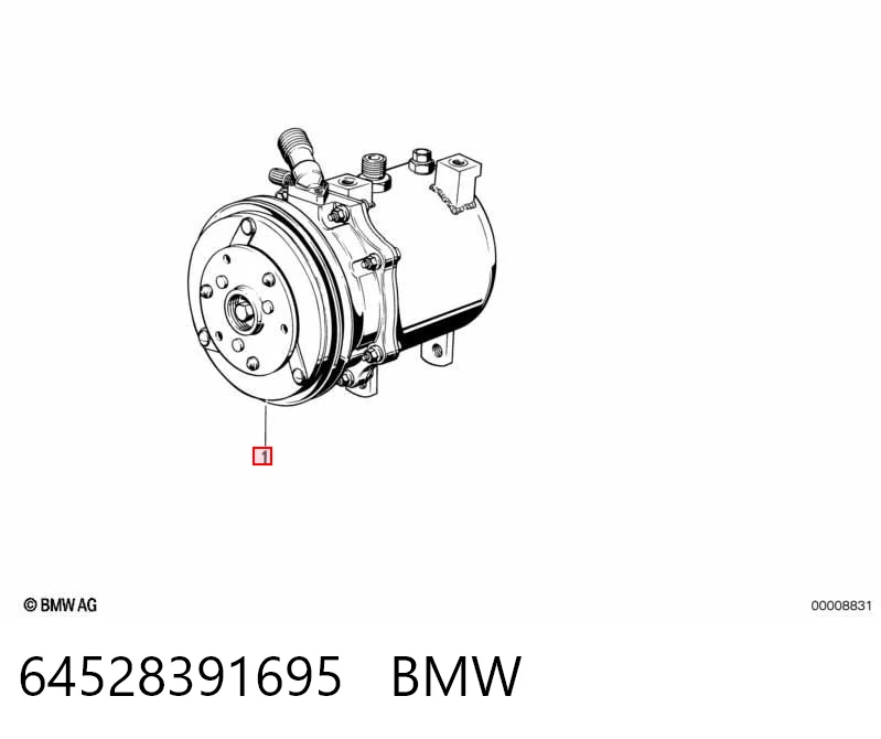 64528391695 BMW Компрессор хладагента