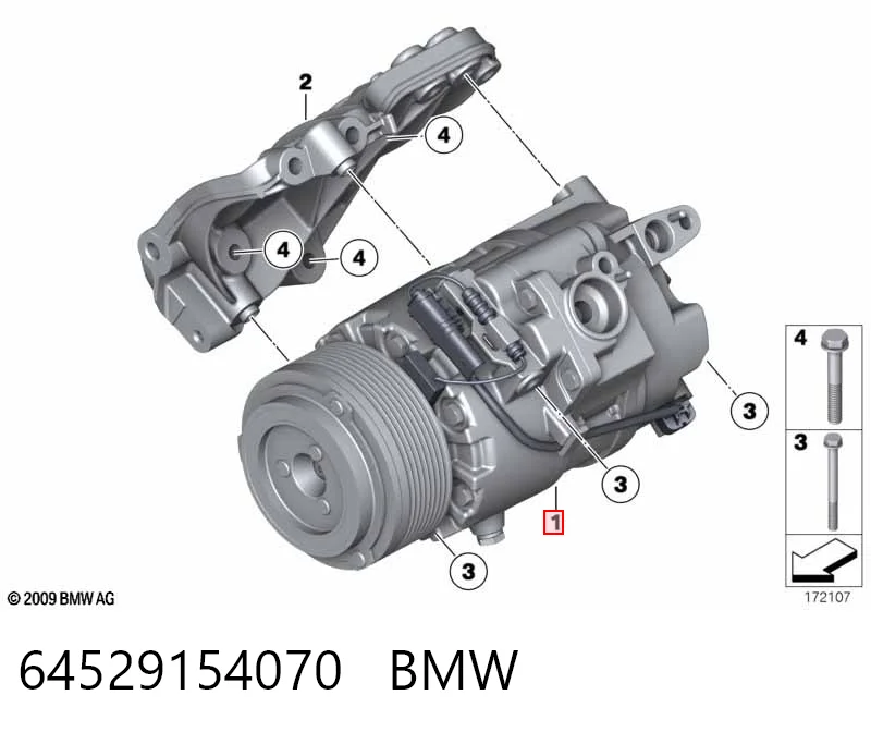 64529154070 BMW Компрессор хладагента