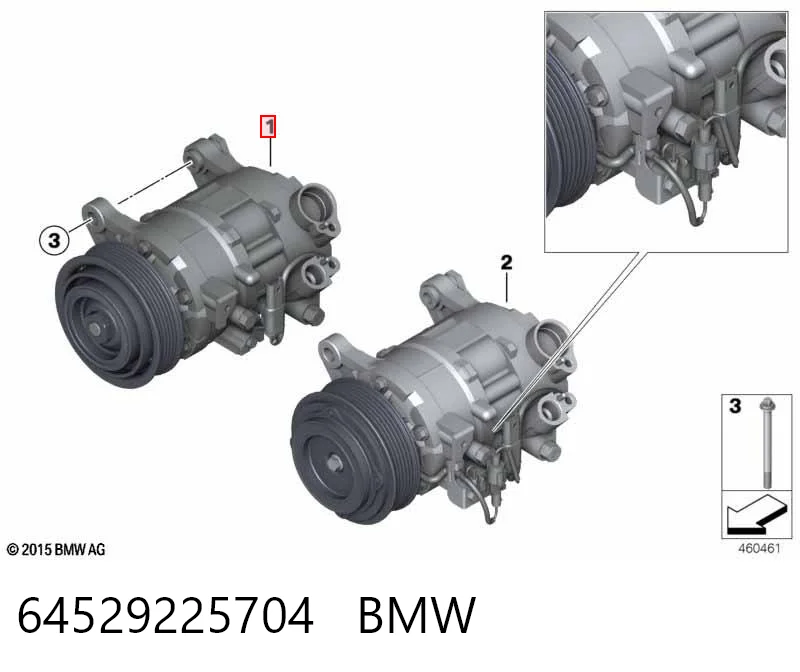 64529225704 BMW Компрессор хладагента