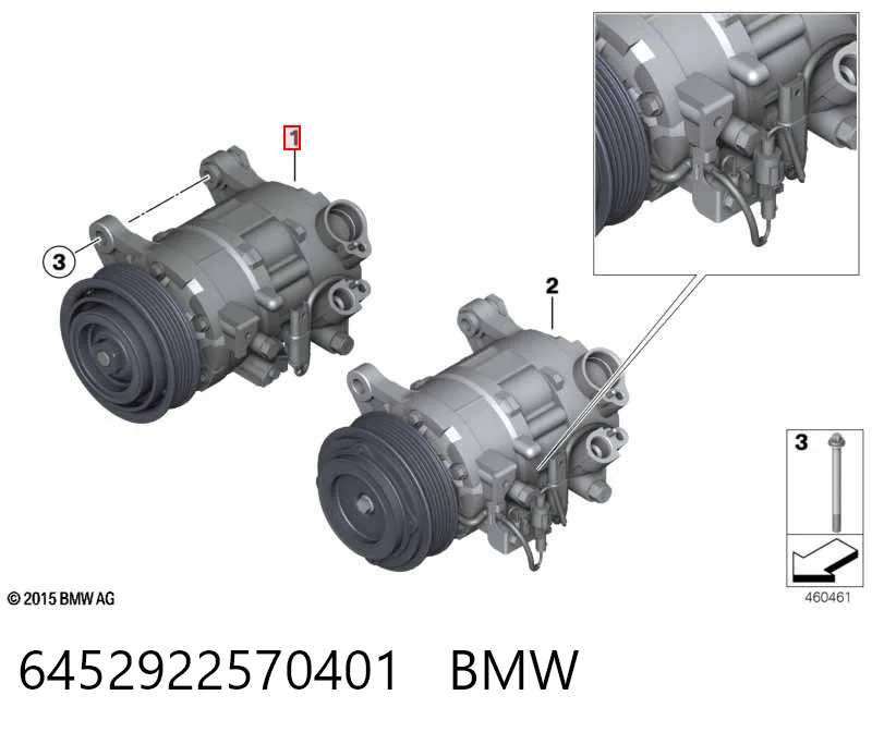 6452922570401 BMW Компрессор хладагента