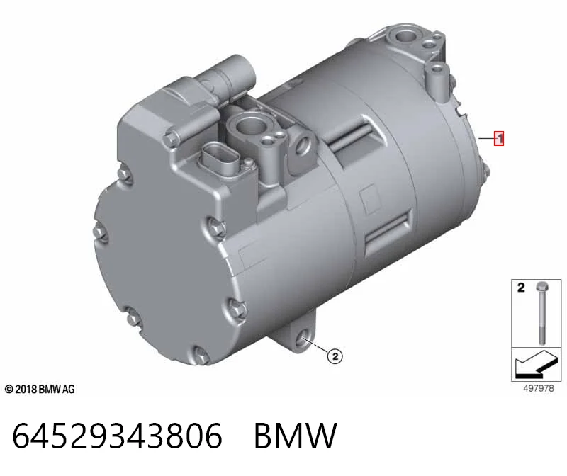 64529343806 BMW Компрессор хладагента