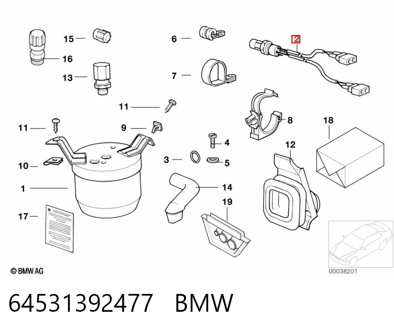 Купить 8390582 Mercedes Датчик-клапан кондиционера