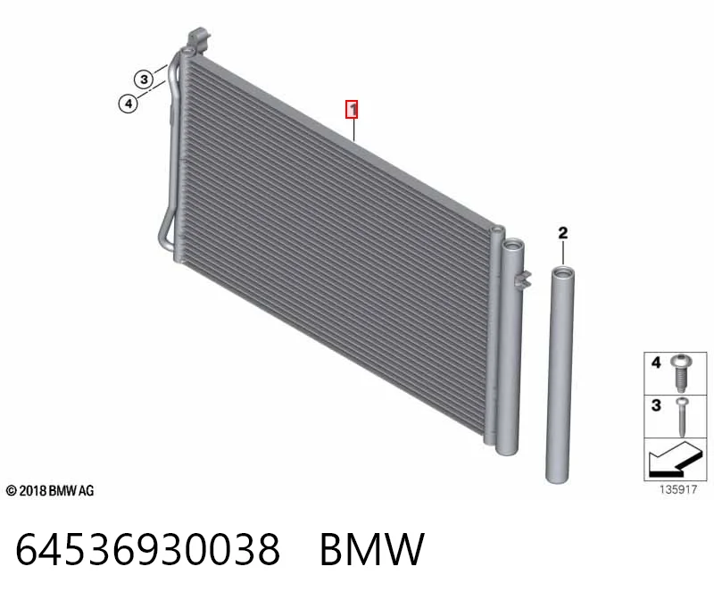 64536930038 BMW Конденсатор